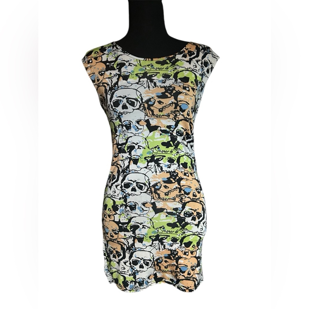 5/25$✨ Colorful Skeleton Dress 💚💛🧡☠️